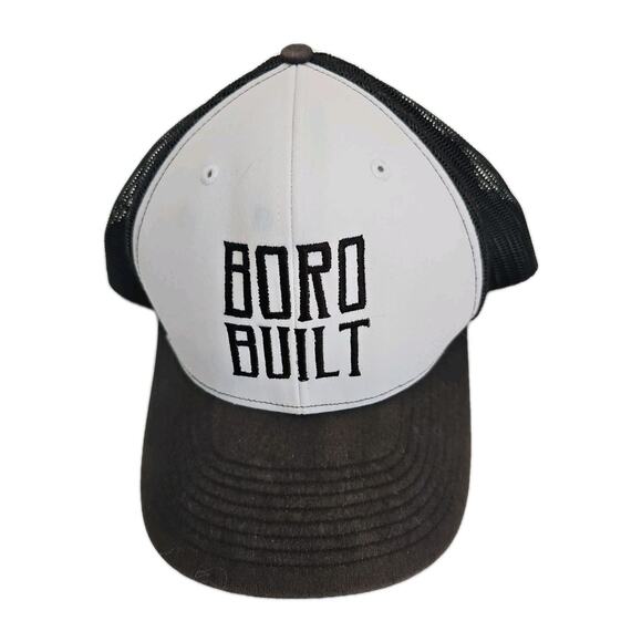 BORO BUILT ADJUSTABLE SNAPBACK TRUCKER/MESH HAT/CAP, BLACK, PARTY/FUN/OUTDOOR - Picture 1 of 5